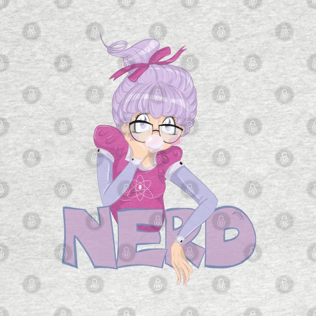 Shy Violet is a nerd by happycyn